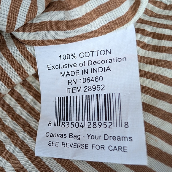 Primitives By Kathy Canvas Crossbody Bag Faux Leather Shoulder Strap Feathers - Picture 13 of 16